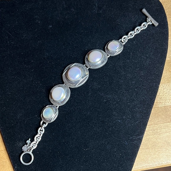 Lucky Brand Jewelry - Lucky Brand Silver tone Bracelet with MOP Stones